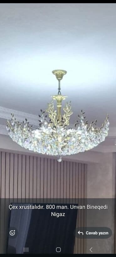 Çılçıraq, 10 və daha çox lampa, Xrustal lalafo.az -da Çılçıraq, 10 və daha çox lampa, Xrustal