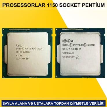 Korpuslar: Prosessor Intel Pentium Prosessorlar “LGA 1150 (4cü nəsil) İntel Pentium”, 2 nüvə, İşlənmiş lalafo.az -da — 3 Korpuslar: Prosessor Intel Pentium Prosessorlar “LGA 1150 (4cü nəsil) İntel Pentium”, 2 nüvə, İşlənmiş — 3