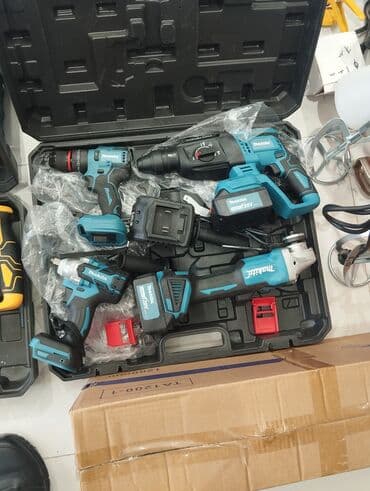 Makita brendinin akkumulyatorlu alətlər dəsti. Dəstə qazma lalafo.az -da Makita brendinin akkumulyatorlu alətlər dəsti. Dəstə qazma