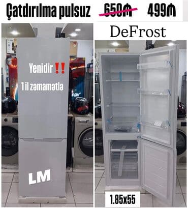 Soyuducu (DeFrost sistemi) - Ölçü: 1.85 m hündürlük, 55 sm en - Tip lalafo.az -da Soyuducu (DeFrost sistemi) - Ölçü: 1.85 m hündürlük, 55 sm en - Tip