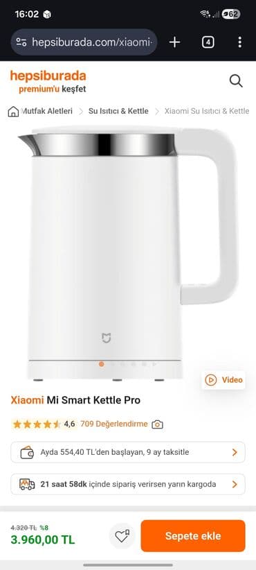 Кофемолки: Xiaomi Mi Smart Kettle Pro – ağıllı elektrikli çaydan - 5 səviyyəli at lalafo.az — 2 Кофемолки: Xiaomi Mi Smart Kettle Pro – ağıllı elektrikli çaydan - 5 səviyyəli — 2