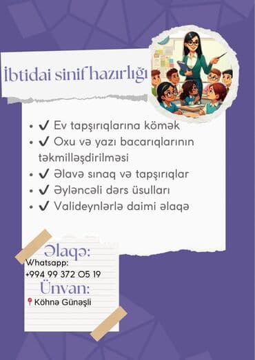 mektebeqeder hazirliq: Məktəbəqədər və ibtidai sinif hazırlığı, Əyani lalafo.az -da — 1 mektebeqeder hazirliq: Məktəbəqədər və ibtidai sinif hazırlığı, Əyani — 1