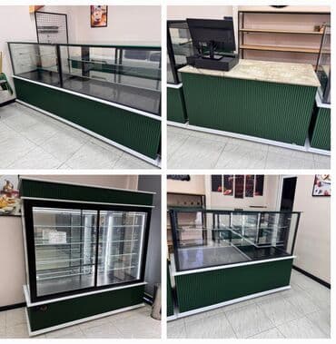 Şirniyyat/kafe üçün vitrin və kassalı ön stend dəsti - Şüşə lalafo.az -da Şirniyyat/kafe üçün vitrin və kassalı ön stend dəsti - Şüşə