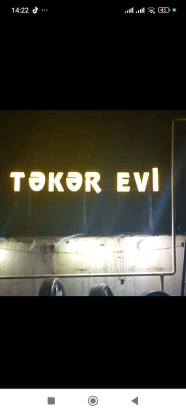 Təkər evi reklam işıqları təcili satılır cüzi endirim olacaq lalafo.az -da Təkər evi reklam işıqları təcili satılır cüzi endirim olacaq