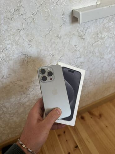 IPhone 15 Pro, 128 GB, Natural Titanium, Face ID lalafo.az -da IPhone 15 Pro, 128 GB, Natural Titanium, Face ID