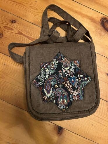Etno naxışlı çiyin çantası - Material: qalın parça/kətan tipli toxuma lalafo.az -da Etno naxışlı çiyin çantası - Material: qalın parça/kətan tipli toxuma