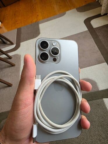 IPhone 15 Pro Max, 256 GB, Natural Titanium, Zəmanət, Simsiz şarj, Face ID lalafo.az -da IPhone 15 Pro Max, 256 GB, Natural Titanium, Zəmanət, Simsiz şarj, Face ID