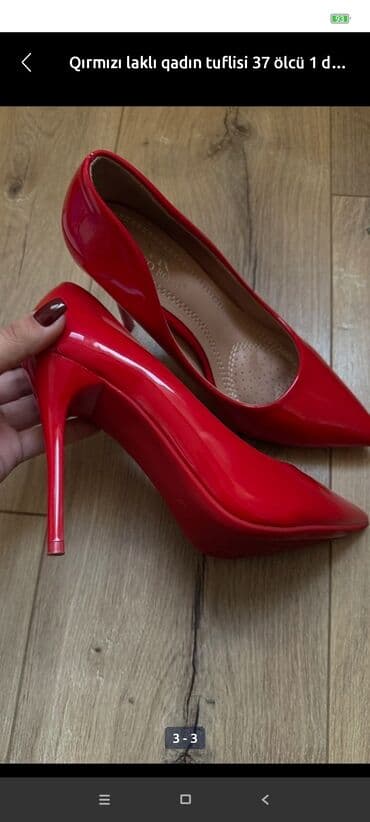 Qırmızı laklı qadın tuflisi - Brend: Vito Rossi (VR loqolu) - Rəng lalafo.az -da Qırmızı laklı qadın tuflisi - Brend: Vito Rossi (VR loqolu) - Rəng