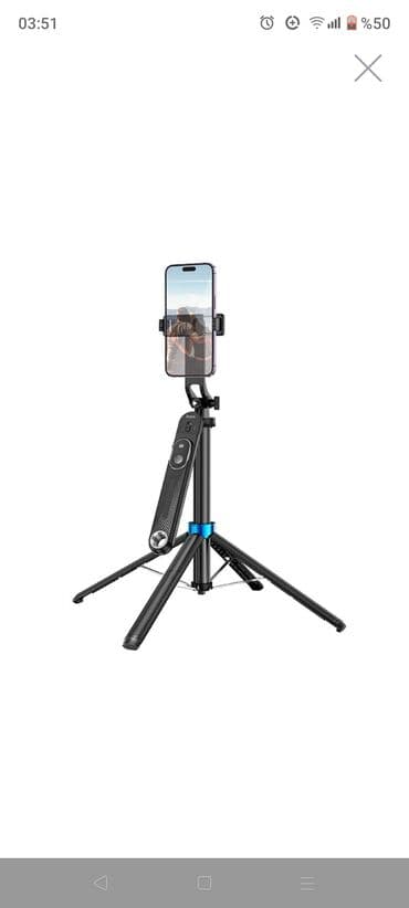 Çoxfunksiyalı smartfon tripod/selfi çubuğu - 2-si-1-də dizayn: həm lalafo.az -da Çoxfunksiyalı smartfon tripod/selfi çubuğu - 2-si-1-də dizayn: həm