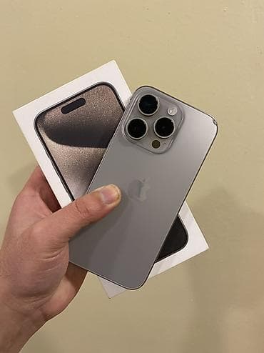 IPhone 15 Pro, 128 GB, Natural Titanium lalafo.az -da IPhone 15 Pro, 128 GB, Natural Titanium