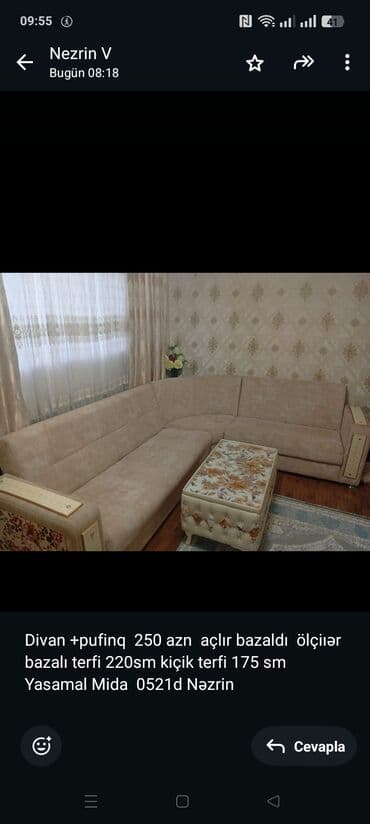 Künc divan lalafo.az -da Künc divan