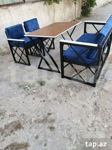 Салонная мебель на заказ: Со скамейками, Прямой стол, 4 персоны at lalafo.az — 5 Салонная мебель на заказ: Со скамейками, Прямой стол, 4 персоны — 5