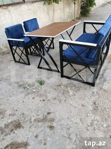 Качели: Прямоугольный стол, Нераскладной, Со скамейками, Металл at lalafo.az — 3 Качели: Прямоугольный стол, Нераскладной, Со скамейками, Металл — 3