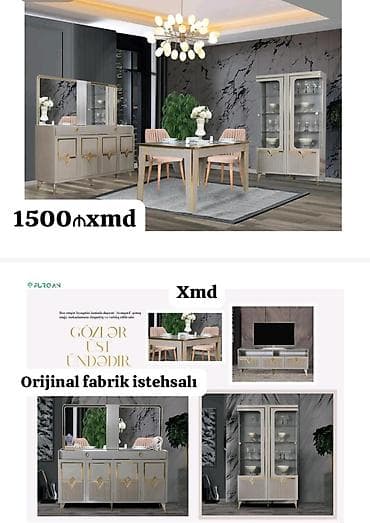 Avangard üslublu qonaq otağı dəsti Tərkibi: - Yemək masası - 4 lalafo.az -da Avangard üslublu qonaq otağı dəsti Tərkibi: - Yemək masası - 4