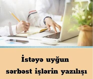 İstəyə uyğun sərbəst işlərin yazılışı Təqdim olunan xidmət müxtəlif lalafo.az -da İstəyə uyğun sərbəst işlərin yazılışı Təqdim olunan xidmət müxtəlif