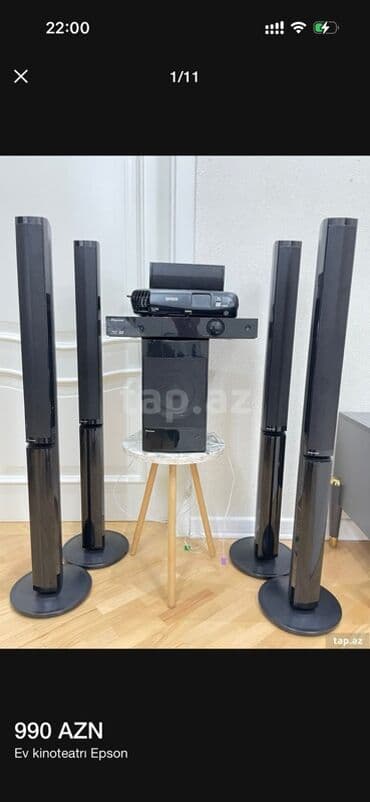 Минидиск-плееры: Epson ev kinoteatrı komplekti - Proyektor: Epson (HD Ready, HDMI at lalafo.az — 1 Минидиск-плееры: Epson ev kinoteatrı komplekti - Proyektor: Epson (HD Ready, HDMI — 1