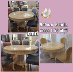 Qonaq otağı üçün, Yeni, Yumru masa, 6 stul lalafo.az -da Qonaq otağı üçün, Yeni, Yumru masa, 6 stul
