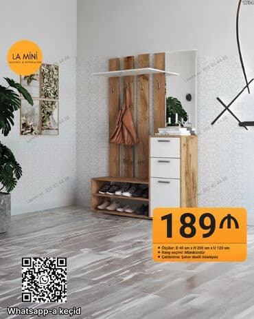 Düz dolab, Dəhliz üçün, Ayaqqabı üçün, Korpuslu lalafo.az -da Düz dolab, Dəhliz üçün, Ayaqqabı üçün, Korpuslu