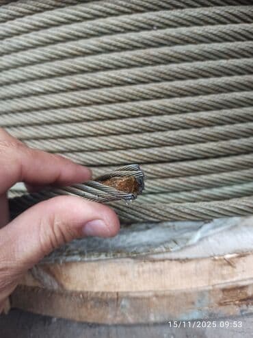 Сетки: Lift trosu 10 mm. Polad tros (polad məftil kəndir) – barabanla. Lift at lalafo.az — 6 Сетки: Lift trosu 10 mm. Polad tros (polad məftil kəndir) – barabanla. Lift — 6