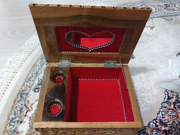 Taxta əl işı sandıq/qutu - Material: tam ağac gövdə, əl oyma lalafo.az -da Taxta əl işı sandıq/qutu - Material: tam ağac gövdə, əl oyma