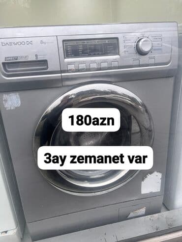 Paltaryuyan maşın Daewoo, 8 kq, Avtomat, Qurutmasız, Kredit yoxdur lalafo.az -da Paltaryuyan maşın Daewoo, 8 kq, Avtomat, Qurutmasız, Kredit yoxdur