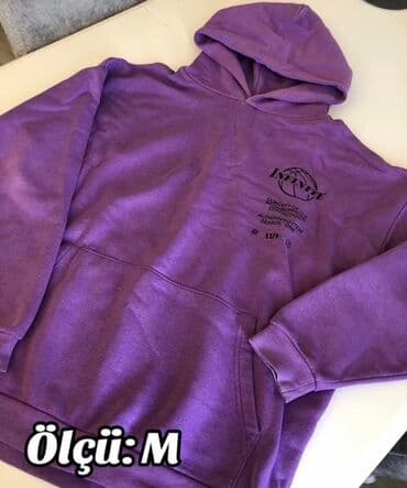 Bənövşəyi rəngli kapüşonlu sweatşört. - Ölçü: M (şəkildə göstərilib) - lalafo.az -da Bənövşəyi rəngli kapüşonlu sweatşört. - Ölçü: M (şəkildə göstərilib) -