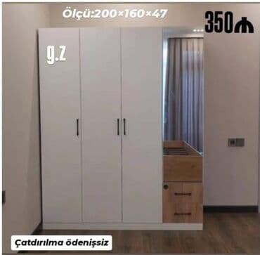 Yeni, Açılan, 3 qapılı Düz dolab, Qarderob, paltar dolabı lalafo.az -da Yeni, Açılan, 3 qapılı Düz dolab, Qarderob, paltar dolabı
