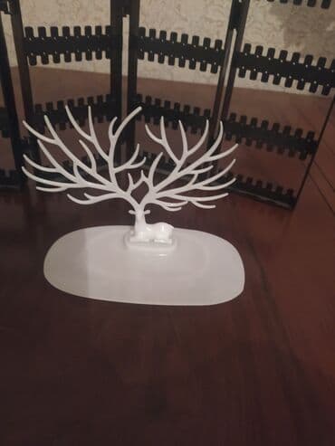 Bəzək və aksesuar təşkilatçıları dəsti - Ağ rəngli maral fiqurlu lalafo.az -da Bəzək və aksesuar təşkilatçıları dəsti - Ağ rəngli maral fiqurlu