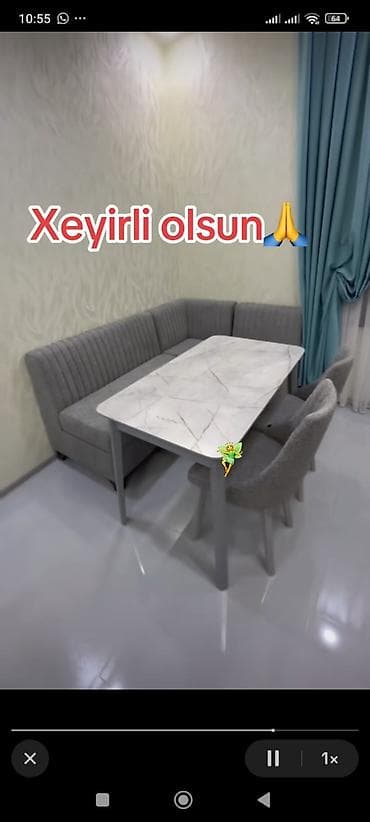 Mətbəx üçün, Yeni, Dördbucaq masa, 2 stul lalafo.az -da Mətbəx üçün, Yeni, Dördbucaq masa, 2 stul