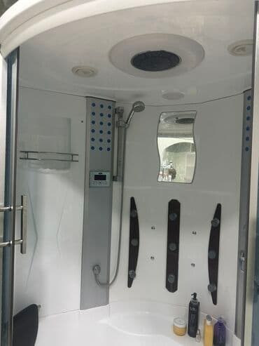 Джакузи кабины: Hidromassajlı duş-kabina kombi panel ilə - Künc yerləşdirmə üçün oval at lalafo.az — 2 Джакузи кабины: Hidromassajlı duş-kabina kombi panel ilə - Künc yerləşdirmə üçün oval — 2