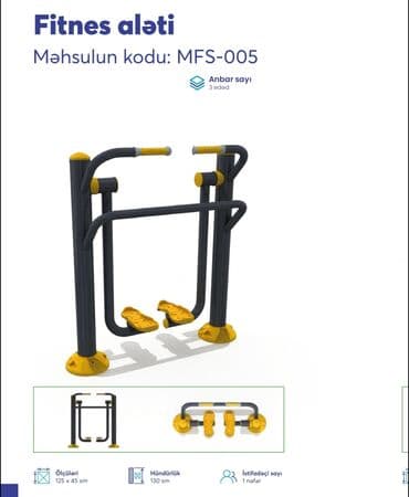 Dəbilqələr: Açıq hava fitnes avadanlıqları – sarı/qrafit rəng palitrası, metal lalafo.az -da — 9 Dəbilqələr: Açıq hava fitnes avadanlıqları – sarı/qrafit rəng palitrası, metal — 9