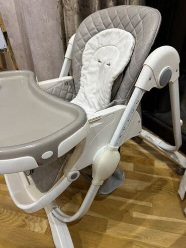 Uşaq yemək stulu – - Rəng: boz/ağ - Oturacaq və yumşaq başlıq lalafo.az -da Uşaq yemək stulu – - Rəng: boz/ağ - Oturacaq və yumşaq başlıq