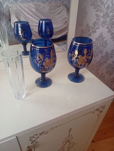 Qədəhlər, rəng - Mavi, Şüşə, 2 ədədli dəst lalafo.az -da Qədəhlər, rəng - Mavi, Şüşə, 2 ədədli dəst