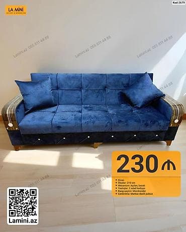 Məhsul: Divan (Kod: 2679) - Ölçü: 210 sm - Mexanizm: Açılan, bazalı - at lalafo.az Məhsul: Divan (Kod: 2679) - Ölçü: 210 sm - Mexanizm: Açılan, bazalı -