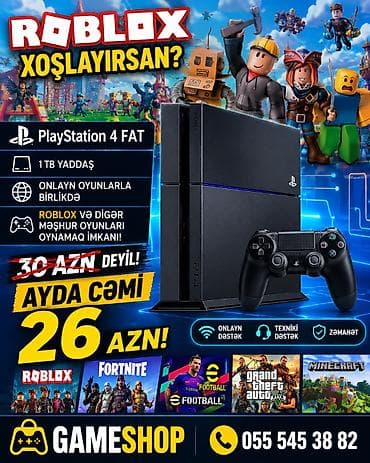 PlayStation 4 FAT – 1 TB yaddaşlı oyun konsolu Xüsusiyyətlər: - 1 TB lalafo.az -da PlayStation 4 FAT – 1 TB yaddaşlı oyun konsolu Xüsusiyyətlər: - 1 TB