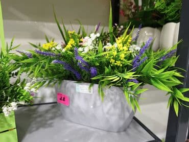 Süni çiçək kompozisiyası – dekorativ vazonda - Müxtəlif rəngli süni lalafo.az -da Süni çiçək kompozisiyası – dekorativ vazonda - Müxtəlif rəngli süni