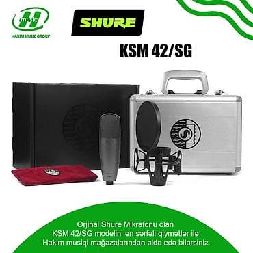 Mikrofon "Shure KSM 42/SG" . Shure KSM 42/SG studio mikrofon Diger lalafo.az -da Mikrofon "Shure KSM 42/SG" . Shure KSM 42/SG studio mikrofon Diger