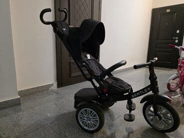 Bentley uşaq üçtəkərli velosiped/kolyaska 2-si 1-də, qara rəng lalafo.az -da Bentley uşaq üçtəkərli velosiped/kolyaska 2-si 1-də, qara rəng