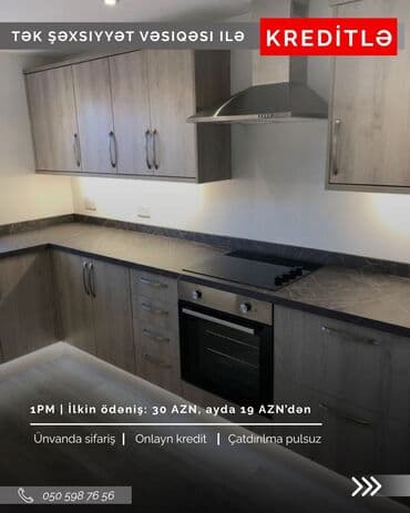 новые кухонные гарнитуры: Кухонный гарнитур на заказ, Самозакрывающие петли, Ламинат простой, Есть кредит, Бесплатная доставка at lalafo.az — 2 новые кухонные гарнитуры: Кухонный гарнитур на заказ, Самозакрывающие петли, Ламинат простой, Есть кредит, Бесплатная доставка — 2