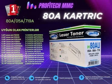 🖨 Katric 80A (280A 05A / 719A 280AU-CE505A-CF280A) – Kartric Satışı 📞 lalafo.az -da 🖨 Katric 80A (280A 05A / 719A 280AU-CE505A-CF280A) – Kartric Satışı 📞