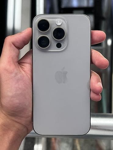 IPhone 15 Pro, 256 GB, Natural Titanium, Face ID lalafo.az -da IPhone 15 Pro, 256 GB, Natural Titanium, Face ID