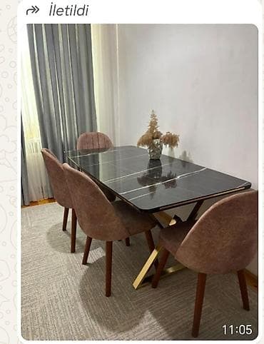 Qonaq otağı üçün, İşlənmiş, Kvadrat masa, 6 stul lalafo.az -da Qonaq otağı üçün, İşlənmiş, Kvadrat masa, 6 stul