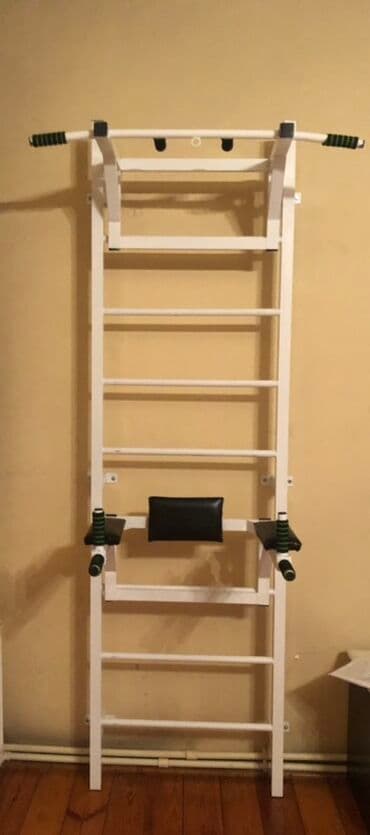 İsveç divarları: Əla vəziyyətdə Divar turniki və İsveç nərdivanı komplekti - Metal lalafo.az -da — 1 İsveç divarları: Əla vəziyyətdə Divar turniki və İsveç nərdivanı komplekti - Metal — 1