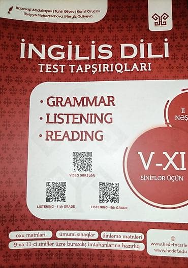 Məhsul: “İngilis dili – Test Tapşırıqları” (V–XI siniflər üçün) at lalafo.az Məhsul: “İngilis dili – Test Tapşırıqları” (V–XI siniflər üçün)