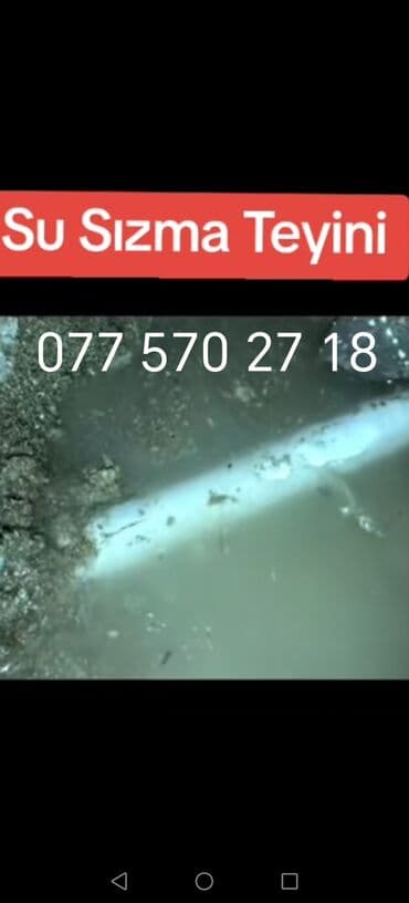 Xidmət: Su sızmasının təyini Təsvir: - Boru xətlərində, döşəmə və lalafo.az -da Xidmət: Su sızmasının təyini Təsvir: - Boru xətlərində, döşəmə və