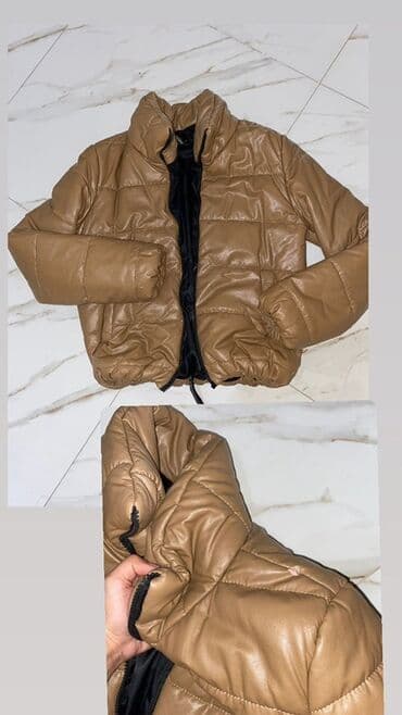 Qadınlar üçün qısa puffer gödəkçə - Rəng: Karamel/qəhvəyi - Material lalafo.az -da Qadınlar üçün qısa puffer gödəkçə - Rəng: Karamel/qəhvəyi - Material