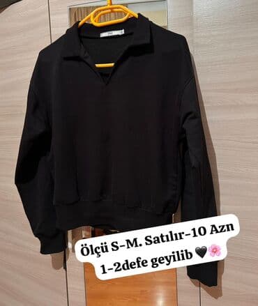 Svitşot, S, rəng - Qara lalafo.az -da Svitşot, S, rəng - Qara