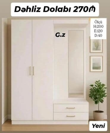 Açılan, 2 qapılı Düz dolab, Dəhliz dolabı lalafo.az -da Açılan, 2 qapılı Düz dolab, Dəhliz dolabı