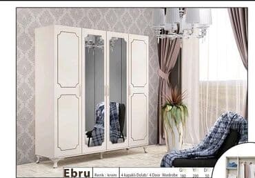 Yeni, Açılan, 4 qapılı Düz dolab, Qarderob, paltar dolabı, Türkiyə lalafo.az -da Yeni, Açılan, 4 qapılı Düz dolab, Qarderob, paltar dolabı, Türkiyə