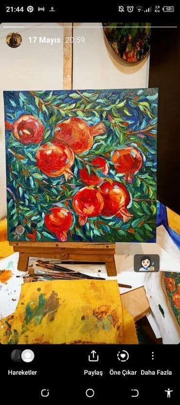 Yağlı boya ilə çəkilib təmiz əl işidir lalafo.az -da Yağlı boya ilə çəkilib təmiz əl işidir